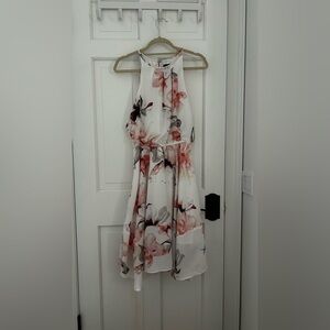 Floral Halter Neck Dress